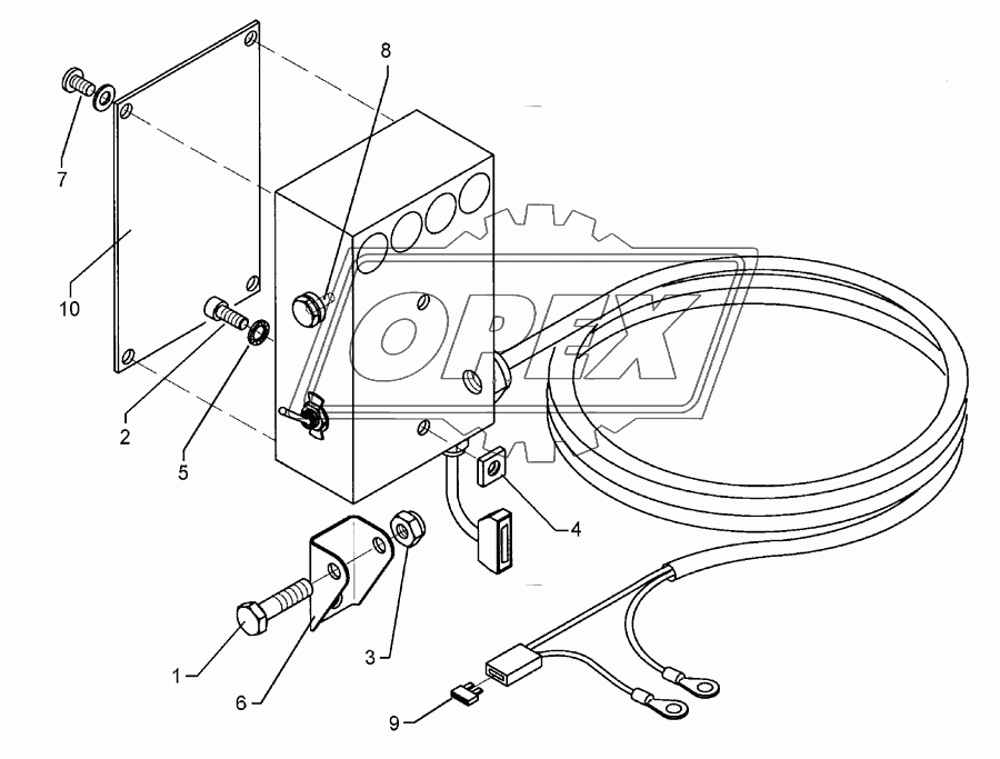 Tractor mounting set LH 5000