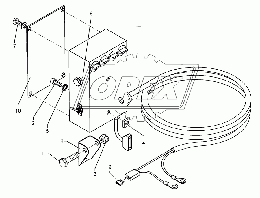 Tractor mounting set 4-Teilbreiten LH 5000