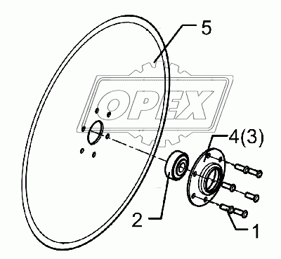 Disc D350/70/34x3 AA