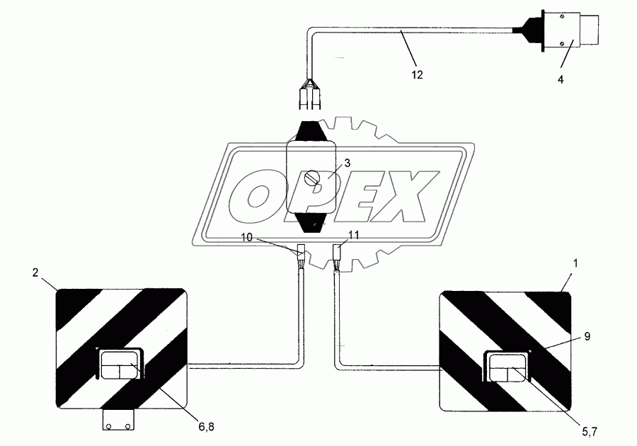 Lighting equipment, rear Solitair 9 K