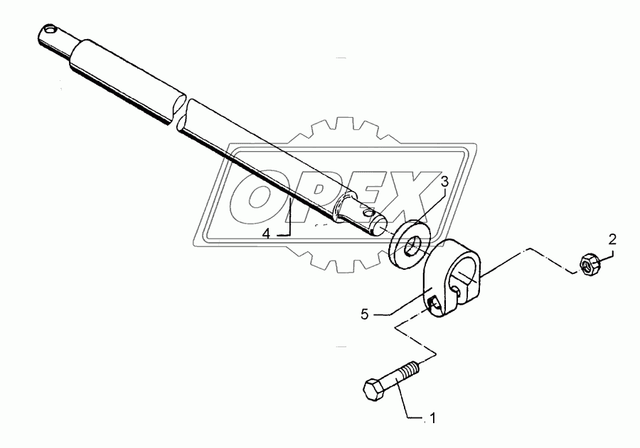 Lower link connection D55/P L2 Z2