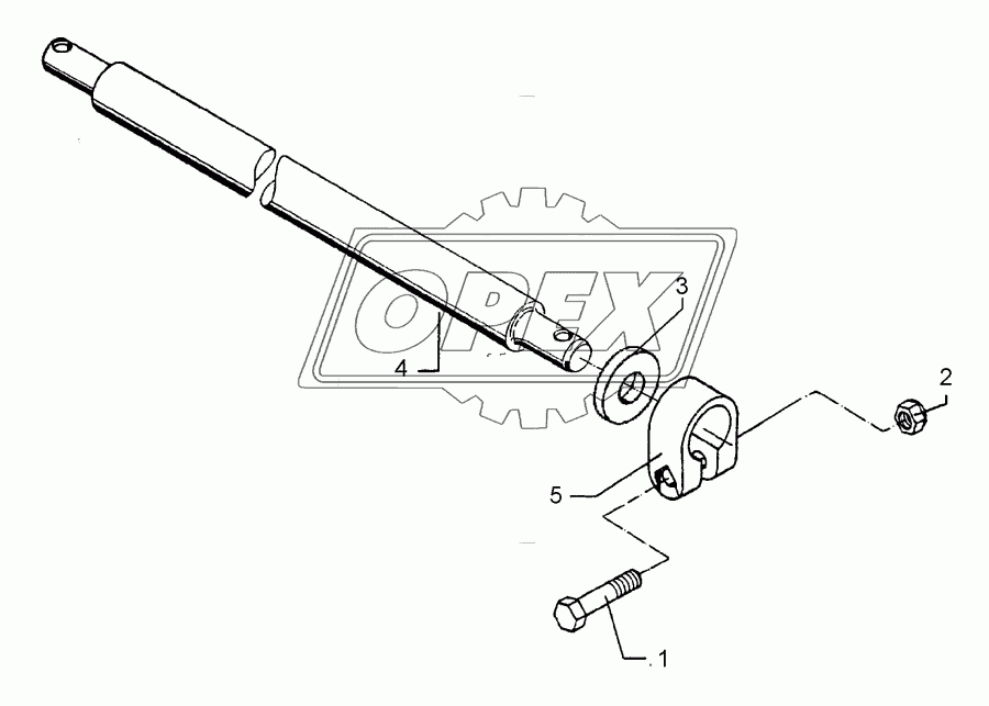 Lower link connection D55/P L2 Z3