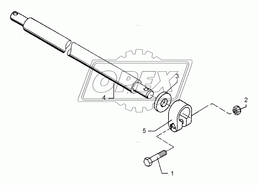 Lower link connection D55/P L3 Z3