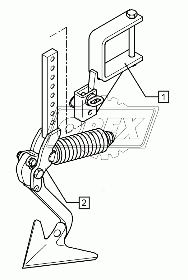 Track scraper with holder FSU-G25 120x120 Solitair