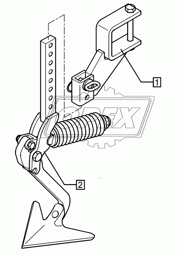 Track scraper with holder FSU-G25 90x90 Solitair