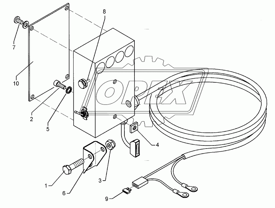 Tractor mounting set LH 5000