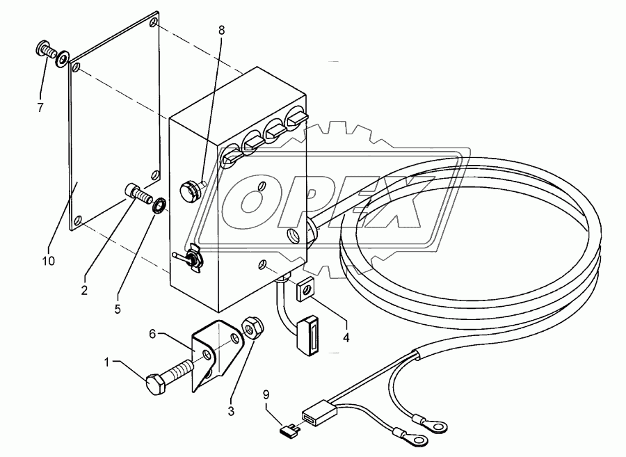 Tractor mounting set 4-Teilbreiten LH 5000