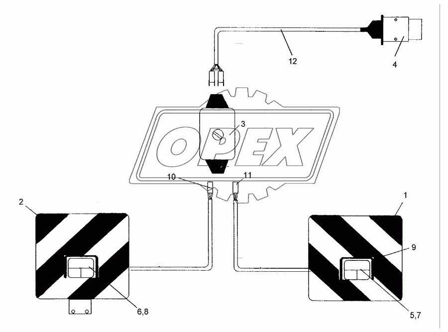 Lighting equipment, rear Solitair 9 K