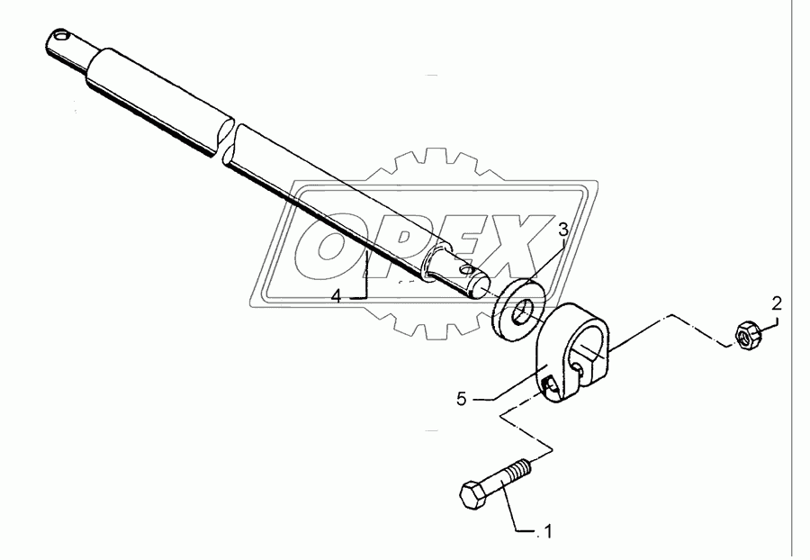 Lower link connection D55/P L2 Z2