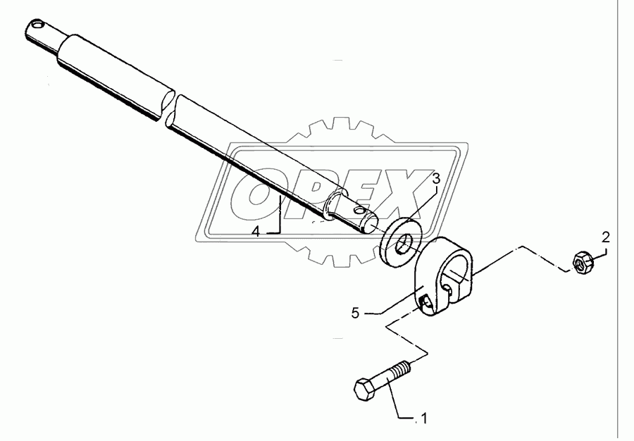 Lower link connection D55/P L2 Z3