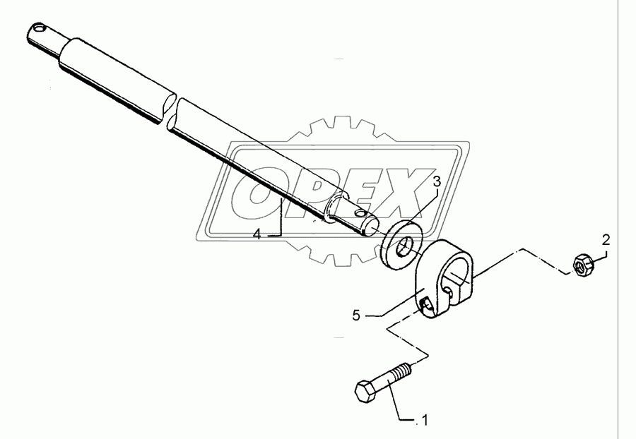 Lower link connection D55/P L3 Z3