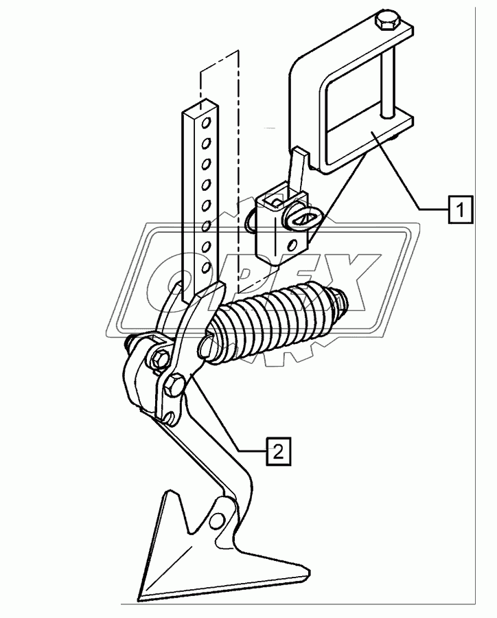 Track scraper with holder	FSU-G25 120x120 Solitair