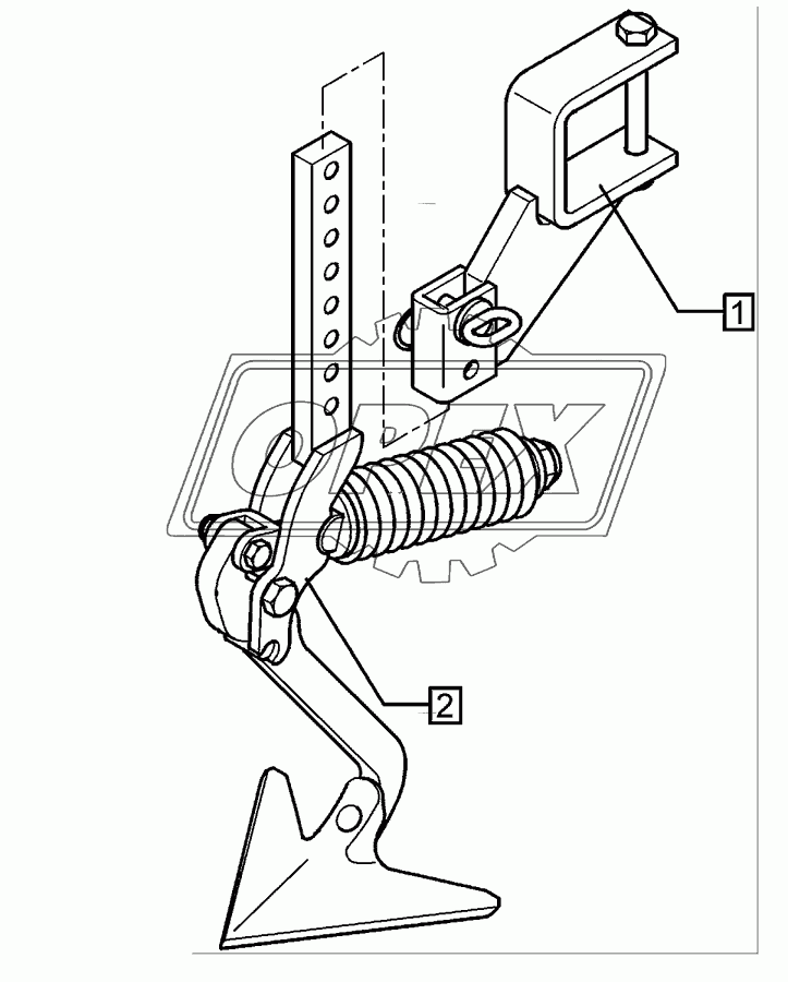 Track scraper with holder	FSU-G25 90x90 Solitair