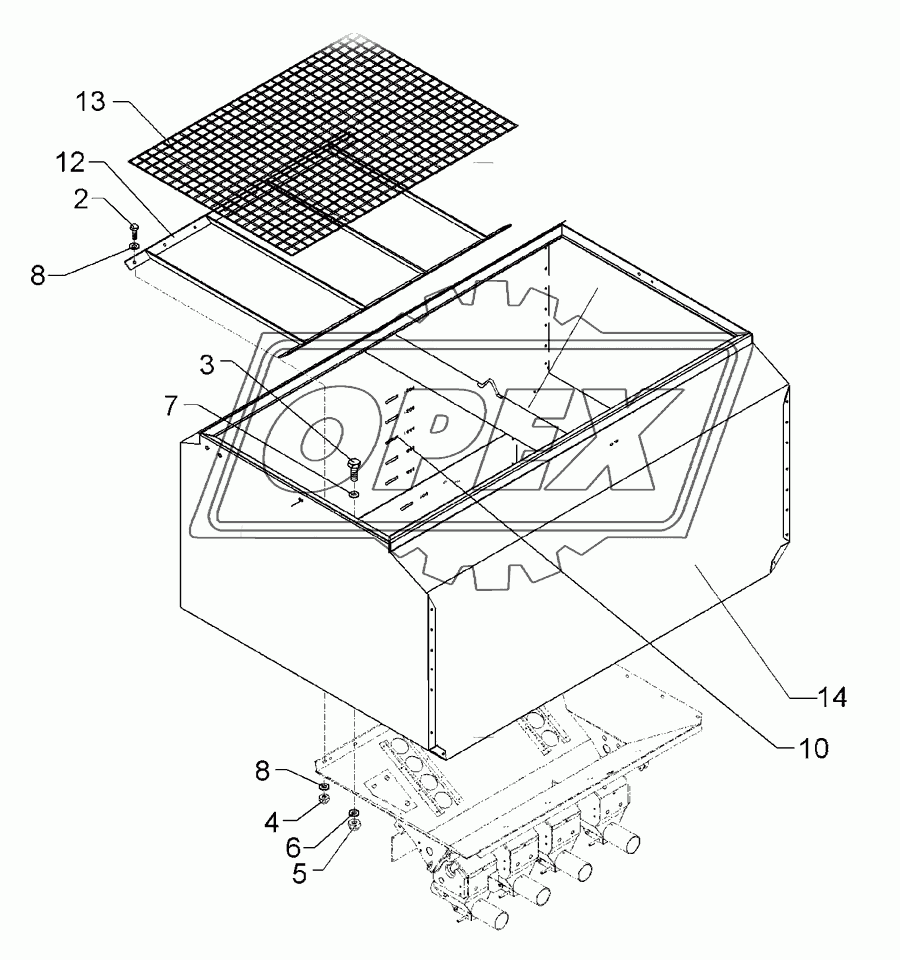 Hopper 1850l (160cm)