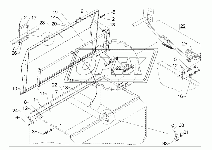 Cover 1100l-1850l (170cm)