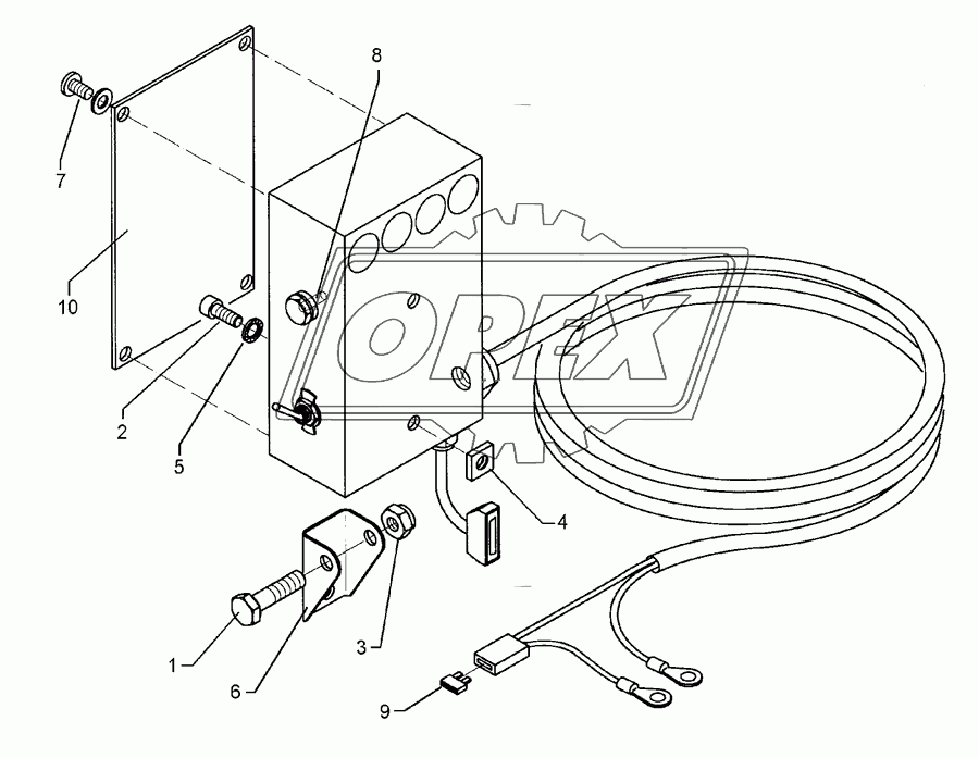 Tractor mounting set LH 5000