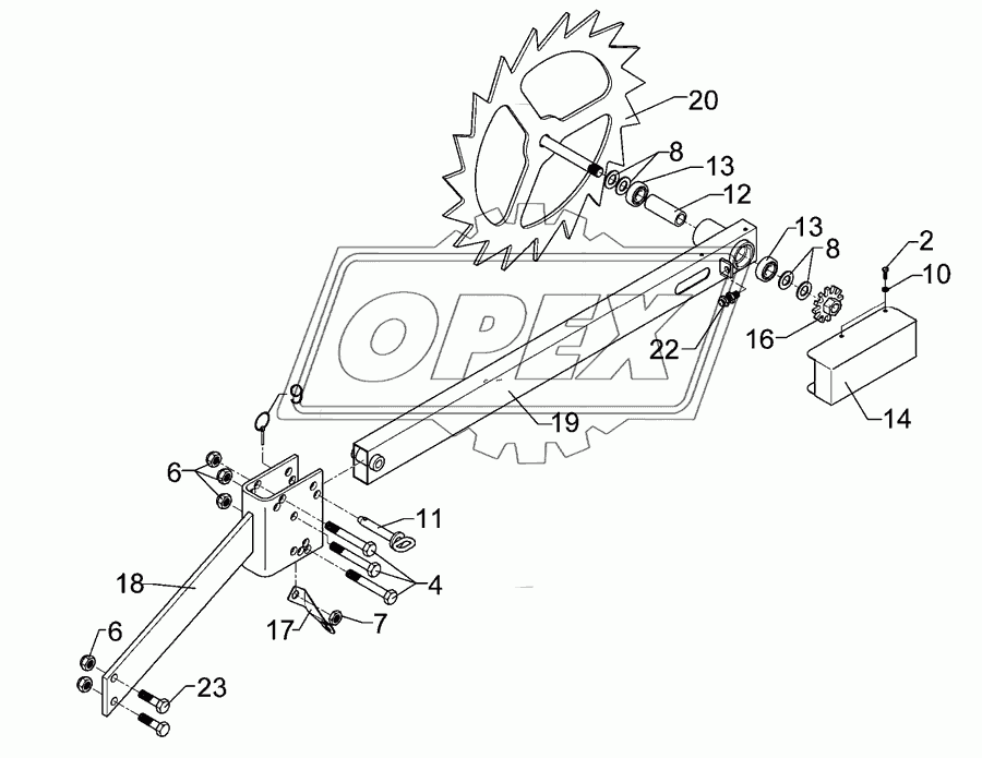 Drive wheel D540 2xD16