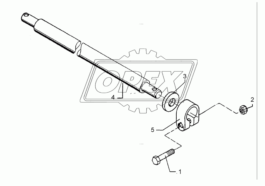 Lower link connection D55/P L2 Z2