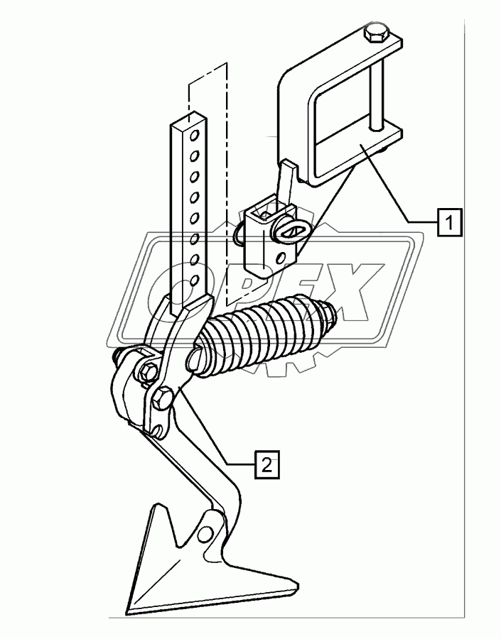 Track scraper with holder	FSU-G25 120x120 Solitair