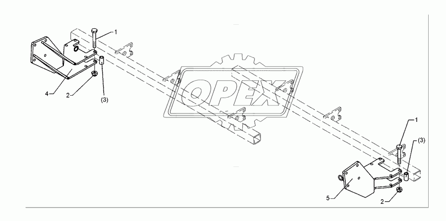 Intermediate bracket Zirkon 500/K+600/K