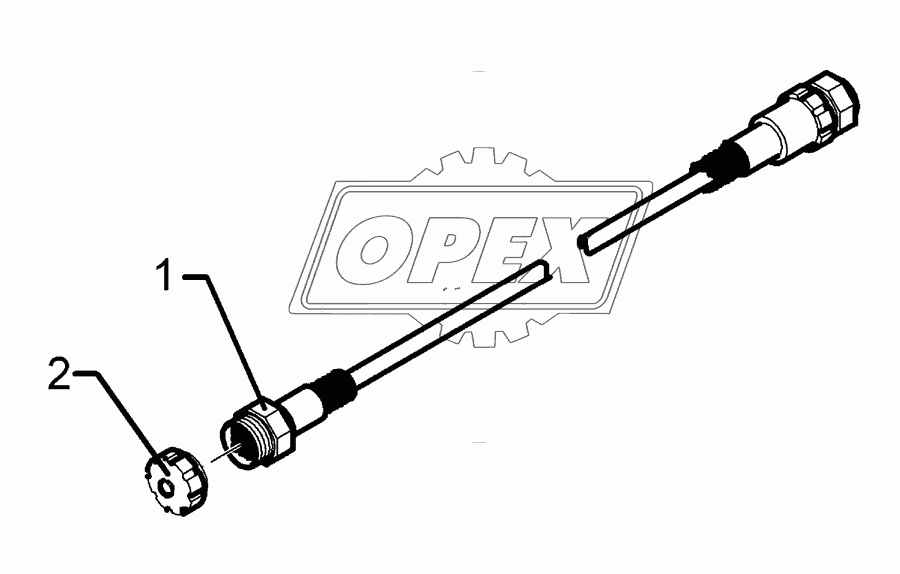 Extension cable 22-polig 2m