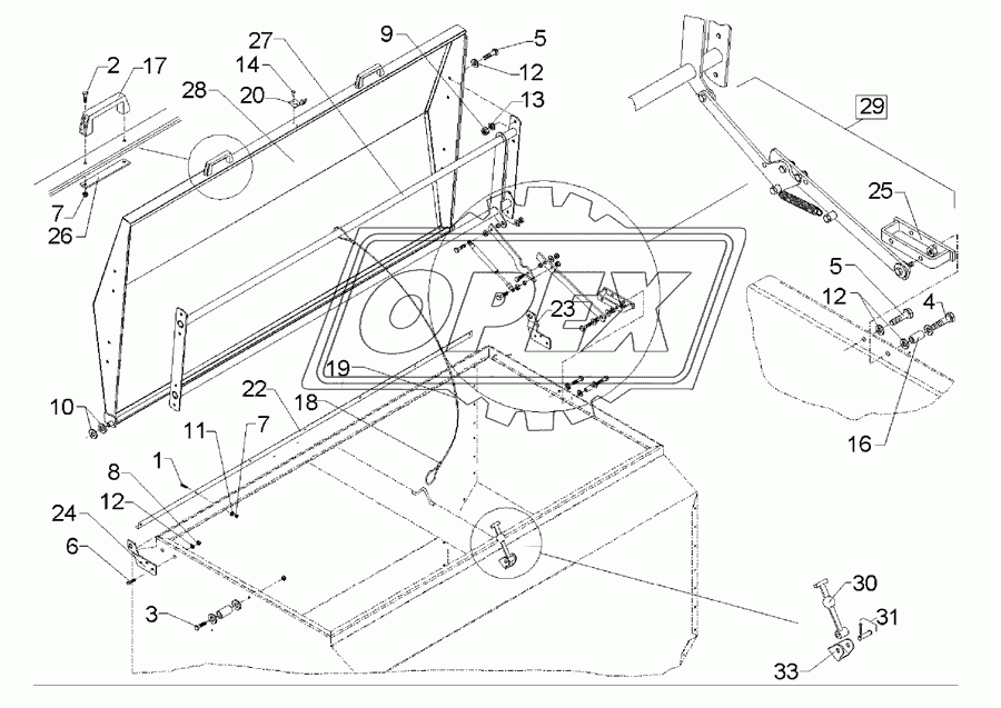 Cover 1100l-1850l (170cm)