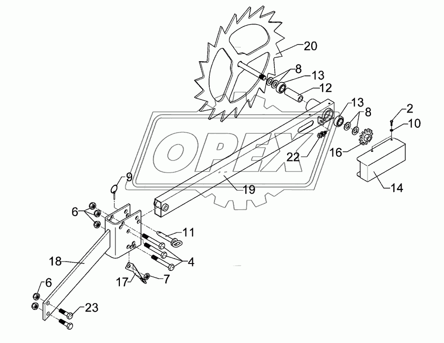 Drive wheel D540 2xD16