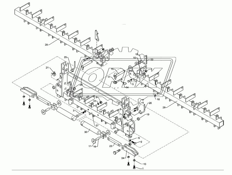 Coulter frame Solitair 9/500-K 34R-150