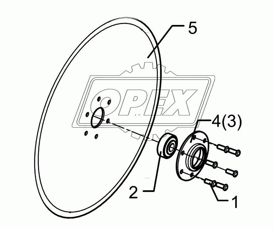 Disc D350/70/34x3 AA