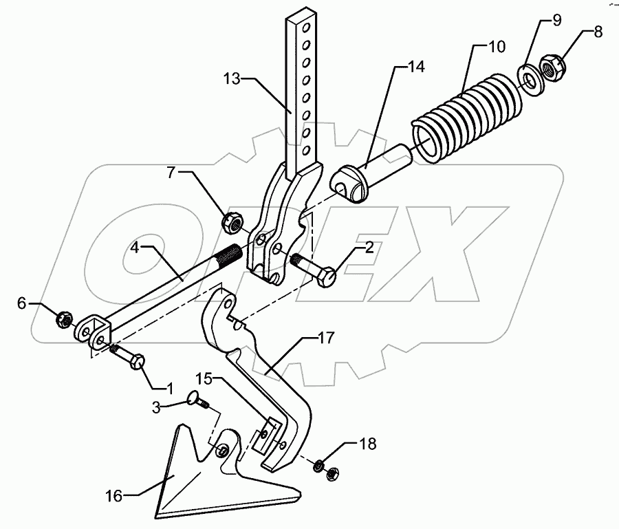 Track scraper FSU+G25 40x20
