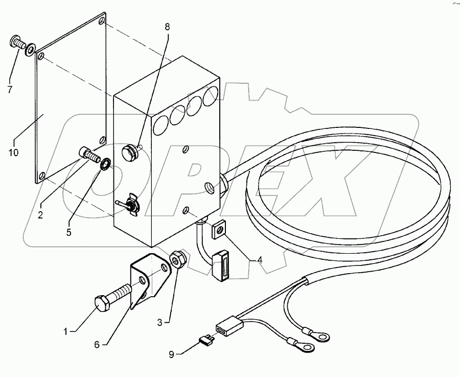Tractor mounting set LH 5000