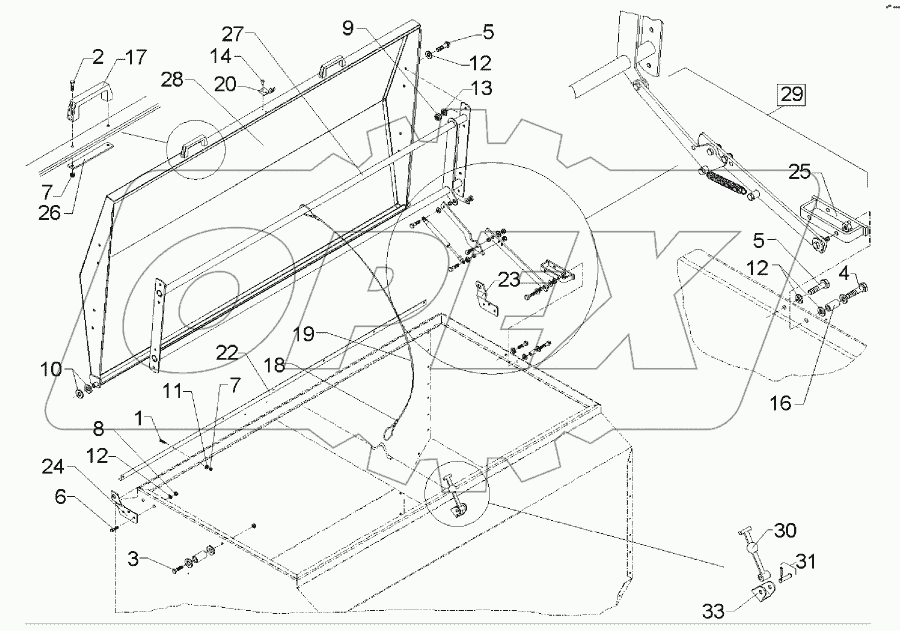 Tank/Cover 1850l (160cm)