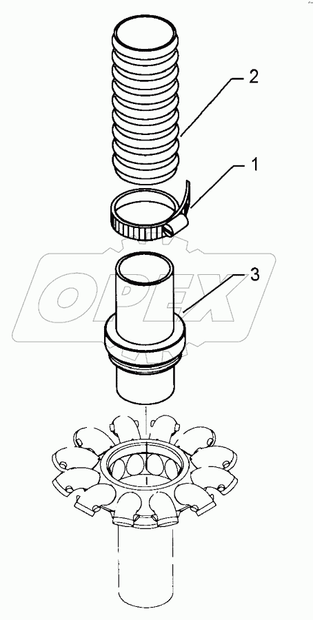 Emptying unit for hopper 10B-M80x4