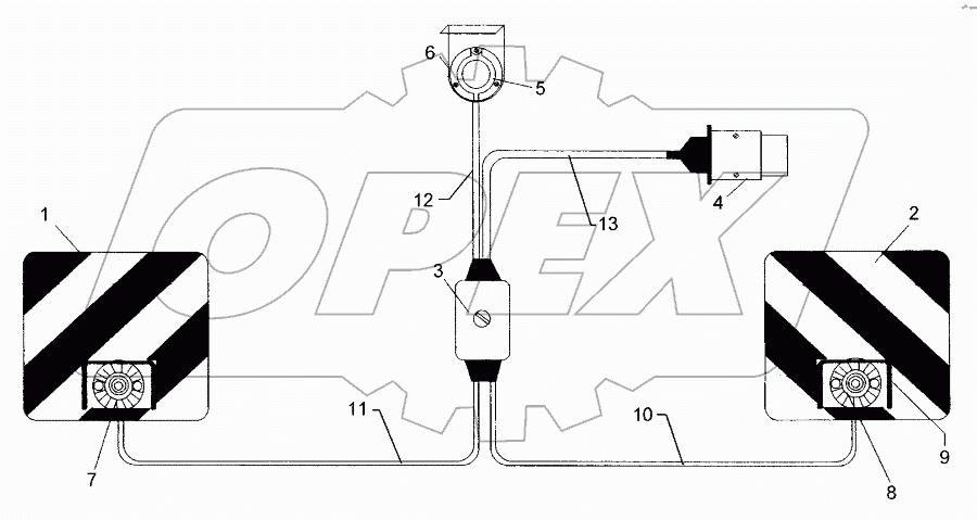 Lighting equipment, front Solitair 9 FW
