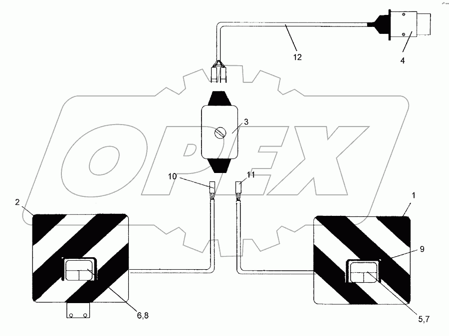 Lighting equipment, rear Solitair 9 K