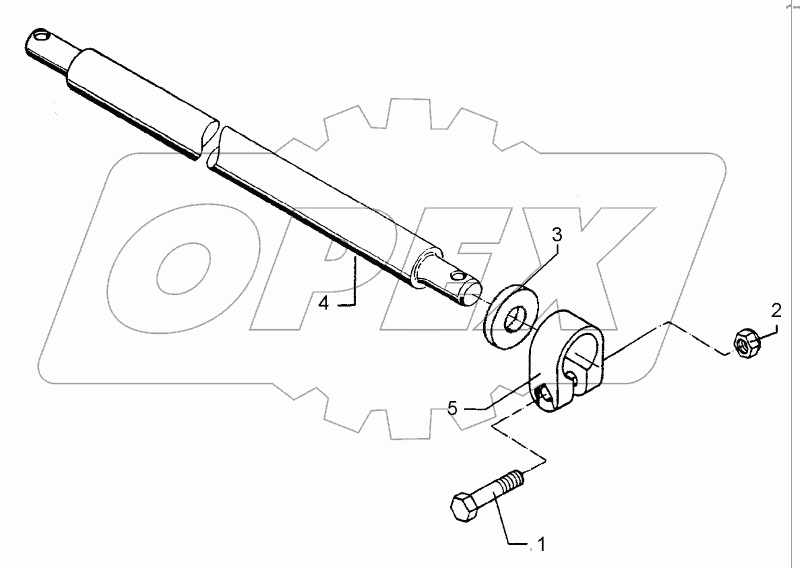 Lower link connection D55/P L2 Z2