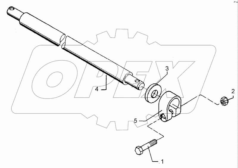 Lower link connection D55/P L3 Z2