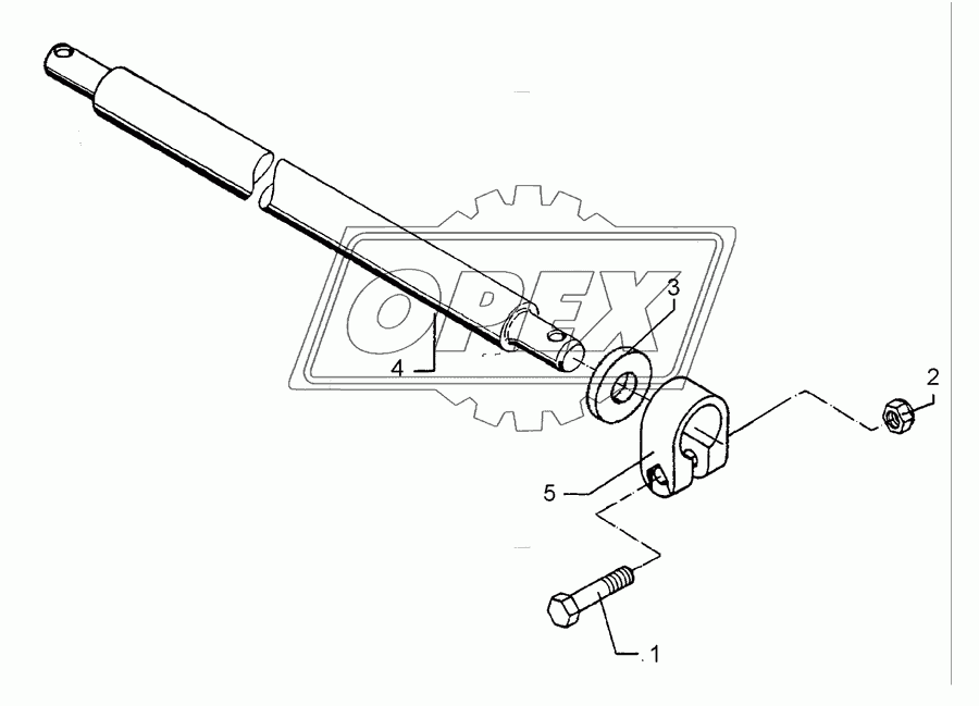 Lower link connection D55/P L2 Z3