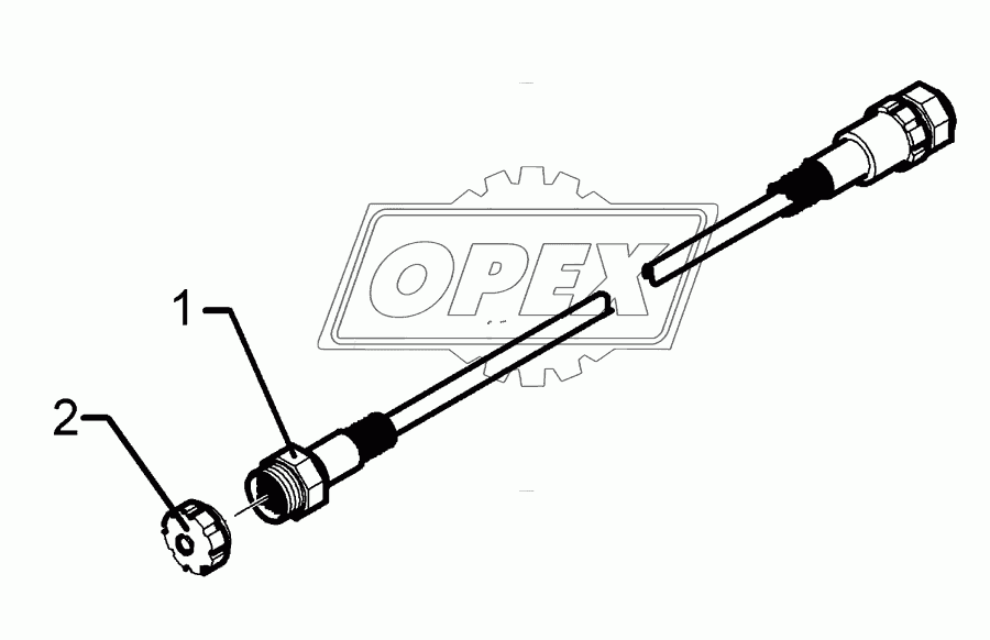 Extension cable 22-polig 8m
