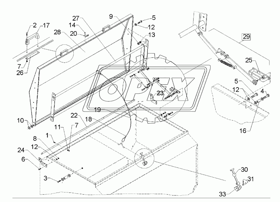 Cover 1100l-1850l (170cm)