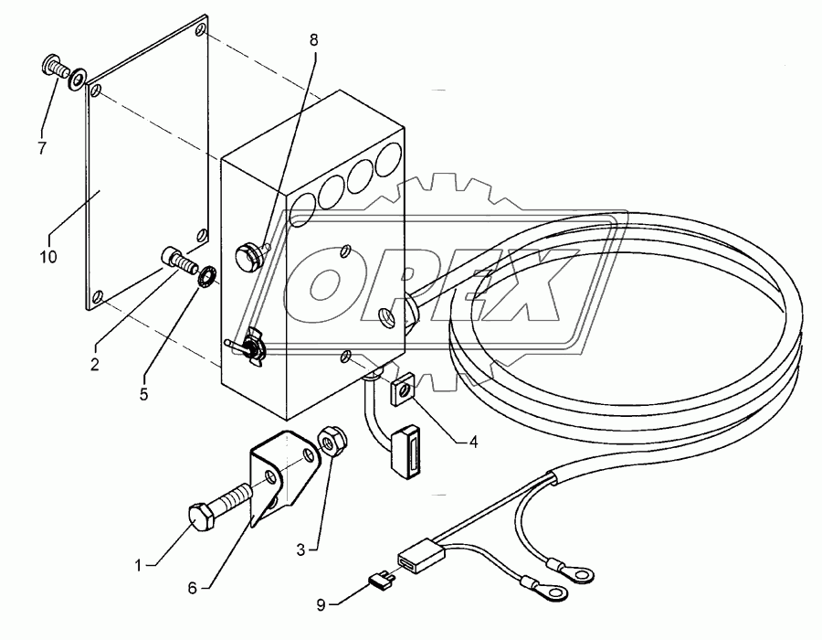 Tractor mounting set LH 5000