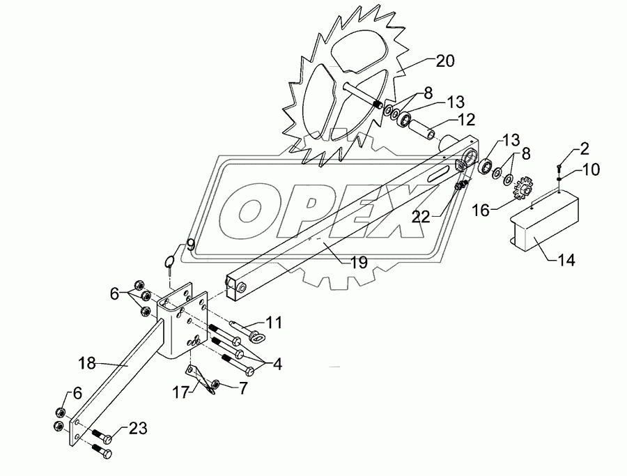 Drive wheel D540 2xD16