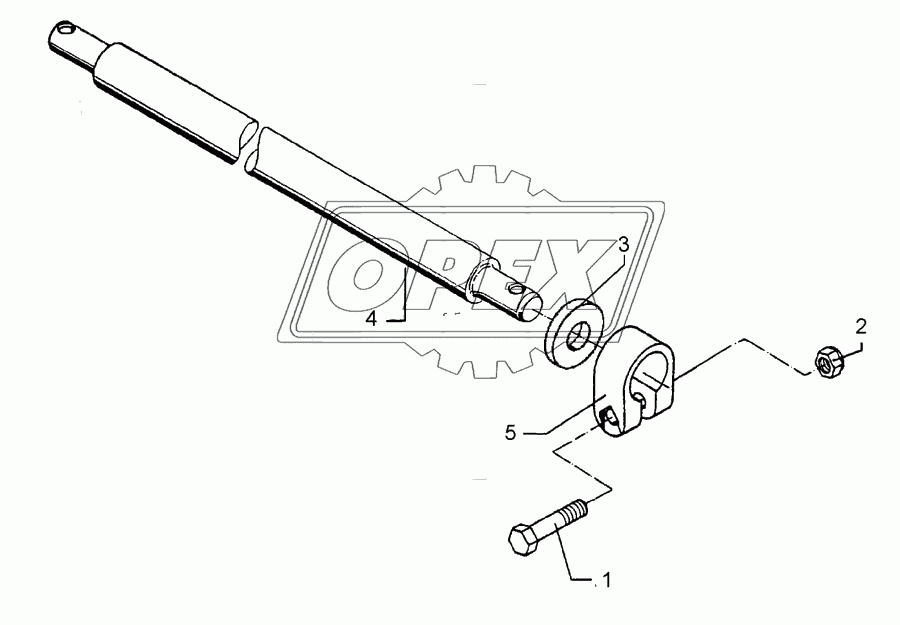 Lower link connection D55/P L3 Z3