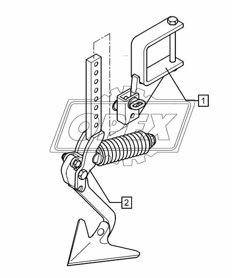 Track scraper with holder	FSU-G25 120x120 Solitair