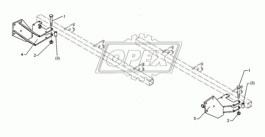 Intermediate bracket Zirkon 500/K+600/K