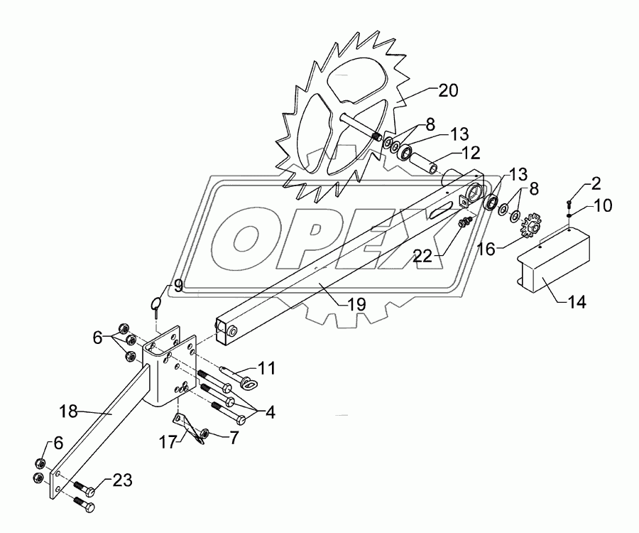 Drive wheel D540 2xD16