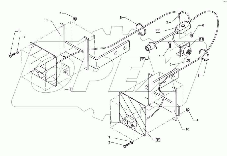 Lighting equipment, front	Solitair 9 FW