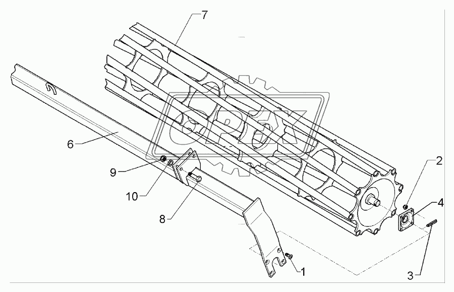 Tube bar roller D400-300 SM9