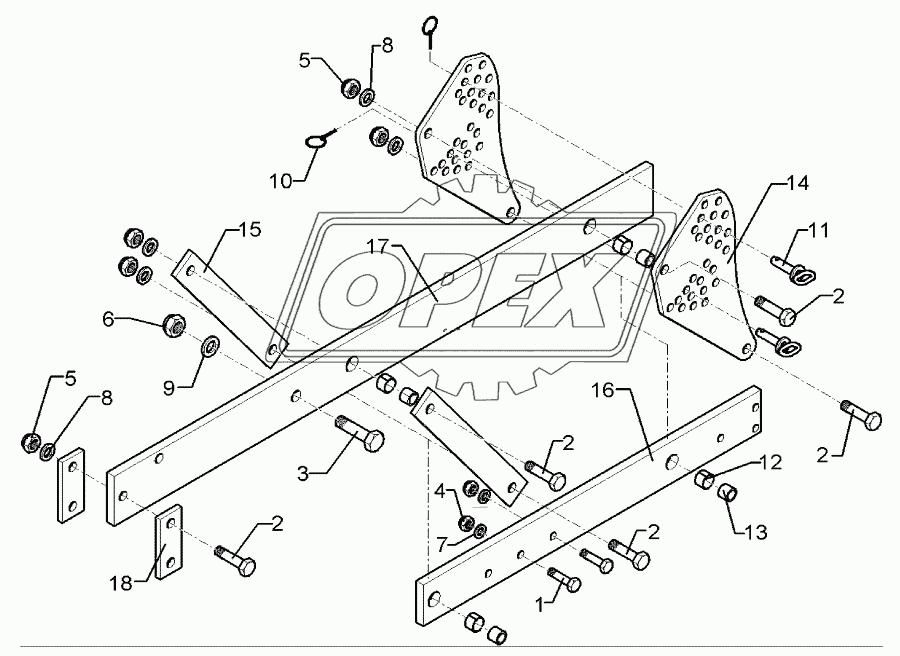 Carrier 120x20x1495-100 TH8-D600