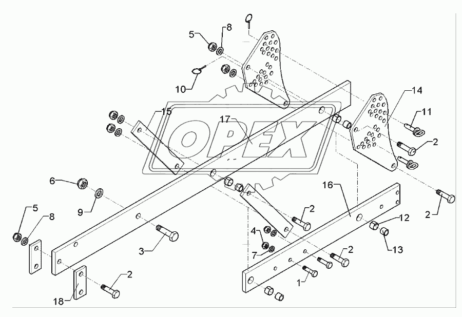 Carrier 120x20x1795-100 TH8U-D600